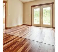 HFERTSCN Mat de Chaise Transparent en PVC 1,5 mm Non Glisser-Foyer Protecteur d'étage Durable pour Le Bureau de Bois Franc et Le Tapis de Bois Franc Disponible en 65/85/105/125/145 cm FANDIAO