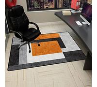 HFERTSCN Mat de Sol durs sans Glissement pour Bureau et Maison, Tapis de Chaise 70x100cm, Protecteur Polyvalent pour planchers de Bois Franc, Tapis et Meubles Lourds. FANDIAO