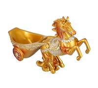 HFERTSCN Pièce de Place sur étagère de vin Rouge, Porte-vin de Bureau, 1pc Horse Drawn Rack Rack Wine Bottle Garder Statue Wine Cabinet Cabinet Animal Figurine Wine Hotder Red FANDIAO