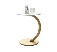 HFERTSCN Tableau de Fin de Table de Nuit 19.6'''x23.6 '' Table d'appoint Rond, Table de Fin de café de Nuit pour Salon, Chambre, Petits espaces, Table d'appoint Facile à Assembler
