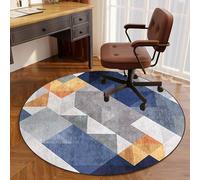 HFERTSCN Taule à Tambour Rond Mat de Chaise de Jeu pour Les planchers durs Mat de Protection au Sol à Plusieurs usages pour la Maison ou Le Bureau 160cm FANDIAO