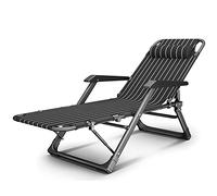 HFERTSCN Zero Gravity Pliant Flans inclinable Chaise de Salon inclinable Patio Lounge avec Dossier réglable pour la Piscine Peron Backyard Peche Lawn Cadre en Acier intérieur (Couleur: B) FANDIAO