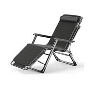 HFERTSCN Zero Gravity Sun Lounger Outdoor Pliage Chaise Chaise Salon inclinable Conception Portable Positions de Dossier réglable avec Oreiller pour la Piscine intérieure de la Plage de Plage FANDIAO