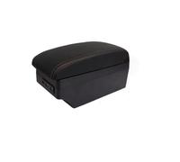 HFEWCVK Accoudoir de Voiture adapté for Volksw/agen Polo/VW Polo 9n 3, boîte 2002 - 2009, pièces de rénovation, Accessoires d'intérieur de Voiture avec USB(C Style Red Line)