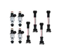 HFEWCVK Adapté for H0nda OBD1 OBD2 B16 B18 B20 D15 D16 D18 H22, 4 jeux d'injecteurs de carburant 550cc avec Kit de remplacement de faisceau de câbles