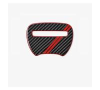 HFEWCVK Ajustement for Dodge Challenger 2015-2023 Panneau de Volant Tuning Couverture décor Garniture Autocollants Accessoires d'intérieur de Voiture véritable Fiber de Carbone(Carbon Black Black)