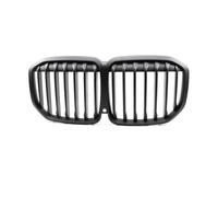HFEWCVK Convient for la série B//M//W X7 G07 2019-2023 Grille de rein avant de voiture simple double latte gril de remplacement d'insert de capot avant noir brillant(19-22 Matte Black-l)