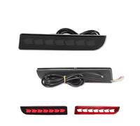 HFEWCVK Convient for Mit//sub//ishi Lancer Outlander Evolution X Rouge LED Réflecteurs de pare-chocs arrière Feu arrière/feu antibrouillard avec clignotant séquentiel(Smoked Lens B)