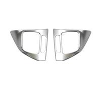 HFEWCVK Convient for VW Golf Mk6 Passat B7 CC EOS Tig//uan Je//TTA TOU//ran Sharan Caddy Badge Insert de Cadre intérieur 2 pièces revêtement d'habillage de Volant argenté(Silver)