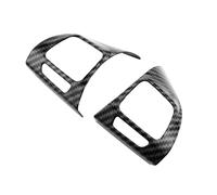 HFEWCVK Convient for VW Golf Mk6 Passat B7 CC EOS Tig//uan Je//TTA TOU//ran Sharan Caddy Badge Insert de Cadre intérieur 2 pièces revêtement d'habillage de Volant argenté(Carbon Fiber)