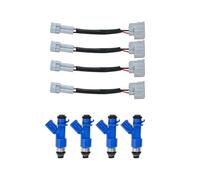 HFEWCVK Faisceau de câbles d'injecteurs de carburant for moteur automobile, adapté for H0nda Civic 1996 - 2005 Acura RSX 2.0L Integra 1.8L, 4 jeux, 16450-RWC-A01 EWLKJ00429