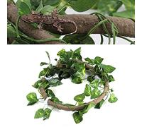 Hffheer Vignes Artificielles d'escalade pour Reptiles avec Ventouses Flexibles, 6m de Long, Décoration d'Habitat pour Gecko Caméléon