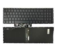 HFFOZMD Clavier américain rétroéclairé pour HP Pavilion 15-EG 15-EH TPN-Q246 TPN-Q245 (Anglais)(Black)
