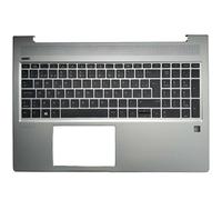 HFFOZMD Clavier Espagnol/Latin pour Ordinateur Portable HP ProBook 15 450 G6 455 455R G7 LA/SP avec Couvercle supérieur Repose-Poignets(SP C Cover)