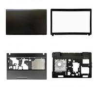 HFFOZMD Coque arrière pour Ordinateur Portable Lenovo Ideapad G580/G585, Cadre Avant, Repose-Poignets, Coque supérieure(Brown)