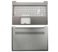 HFFOZMD Coque arrière/Repose-Poignets supérieure/inférieure pour Lenovo S340-15 S340-15IWL S340-15API S340-15IML S340-I5IIL(Silver C D Cover)