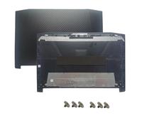 HFFOZMD Coque pour Acer Nitro 5 AN515-42 AN515-41 AN515-51 AN515-52 AN515-53 AN515-31 N17C1 arrière/Lunette/Repose-Poignets supérieur/charnières(Striped A)