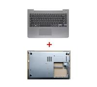 HFFOZMD Coque supérieure et inférieure pour Ordinateur Portable Samsung NP-530U4B, 530U4C, 535U4C, 532U4C, 532U4CL(2 Cover Together)