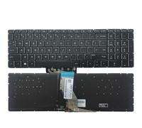 HFFOZMD pour Clavier américain/Espagnol/Latin/Britannique pour HP 15-BR 15-BS 15-BU 15-BW 15-AC 15-AY 15-EF 17-BS 250 255 256 G6 AP2040001C1 TPN-C129 C130(US Crystal Backlit)