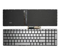 HFFOZMD pour Clavier américain/Espagnol/Latin/Britannique pour HP 15-BR 15-BS 15-BU 15-BW 15-AC 15-AY 15-EF 17-BS 250 255 256 G6 AP2040001C1 TPN-C129 C130(Latin Silver Backlit)