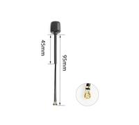 HFFOZMD pour FlyFishRC pour antenne FPV Double Bande - 2,4/5,8 GHz LHCP (UFL/UFL) 40/95/145 mm | Drones Longue portée compatibles DJI O3(1PC Black 95mm)