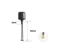 HFFOZMD pour FlyFishRC pour antenne FPV Double Bande - 2,4/5,8 GHz LHCP (UFL/UFL) 40/95/145 mm | Drones Longue portée compatibles DJI O3(1PC 40mm Black)