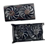 HFFOZMD pour Sapphire pour Radeon pour RX6500XT 4GB Pulse Carte Graphique Panneau de Ventilateur Remplacement avec