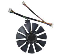 HFFOZMD Ventilateur de Carte Graphique RX VEGA64 VEGA56 87 mm 6 Broches, pour ASUS ROG Strix 590 580 570 480, GTX 1080 1070 1060, R9 390(6PIN)