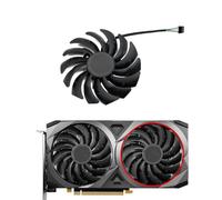 HFFOZMD Ventilateur de Refroidissement GPU 95 mm PLD10010S12HH RTX3060 RX6600 6700 XT pour MSI pour RTX 3070 3060 3060Ti pour Refroidisseur Carte Graphique Ventus 2X OC(B Fan)