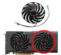 HFFOZMD Ventilateur de Remplacement FD10015M12D pour Carte Graphique Sapphire Radeon RX6700 6700XT Pulse(Right Fan)
