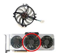 HFFOZMD Ventilateur de Remplacement FD7010H12D pour Carte Graphique Manli GeForce GTX1070 1070ti 1080 pour Gallardo(Middle Fan)