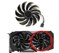 HFFOZMD Ventilateur de Remplacement pour Carte Graphique GIGABYTE GeForce RTX2060 GTX1660 1660ti 1660 Super T129215SU(Right Fan)