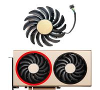 HFFOZMD Ventilateur de Remplacement pour Carte Graphique MSI Radeon RX5700 5700XT 8 Go pour Evoke OC PLD09210S12HH(Left Fan)