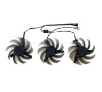 HFFOZMD Ventilateur de Remplacement pour Carte Graphique PNY, Compatible avec Les modèles GeForce RTX 3070, 3070ti, 3080, 3080ti, 3090 XLR8 Revel Epic-X RGB, Triple Ventilateur(Set of Three Fans)
