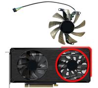 HFFOZMD Ventilateur de Remplacement pour Carte Graphique PNY pour GeForce RTX 3060 3060ti XLR8 Revel Epic-X Dual Fan(Right Fan)