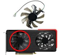 HFFOZMD Ventilateur de Remplacement pour Carte Graphique PNY pour GeForce RTX 3060 3060ti XLR8 Revel Epic-X Dual Fan(Left Fan)
