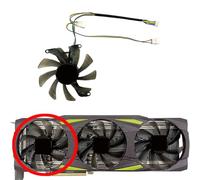 HFFOZMD Ventilateur de Remplacement pour Carte Graphique PNY pour GeForce RTX 3070ti 3080 3080ti 3090 XLR8 pour Uprising Epic-X RGB Triple Fan OC T129215SU(Left Fan)