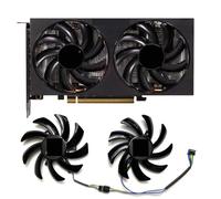 HFFOZMD Ventilateur de Remplacement pour Carte Graphique POWERCOLOR RX 5700 XT 6500XT 6600 6600XT 5700XT 6700 6700XT Fighter Competitive versi