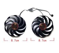 HFFOZMD Ventilateur de Remplacement pour Carte Graphique Sapphire pour Radeon RX6600 6600XT 6650XT Pulse(Left Fan)