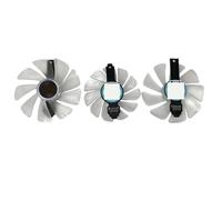 HFFOZMD Ventilateur de Remplacement pour Carte vidéo Sapphire RX 5700 XT 8 Go Nitro, CF1015H12D CF9010H12D FD10015M12D FDC10H12D9-C(White 3-Fan CF)