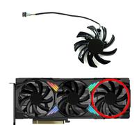 HFFOZMD Ventilateur de Remplacement Triple Ventilateur T129215SU pour Carte Graphique PNY RTX4060ti 4070 XLR8 Verto(Right Fan)