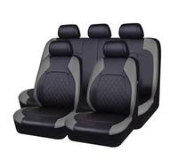 HFFTYU Housses de Siège Auto en Cuir pour Lancia Musa 2004-2012, Ensemble Complet Imperméable, Accessoires de Luxe Compatible Airbag Protections,A