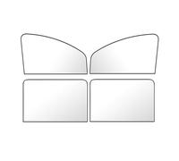 HFFTYU Pare Soleil Voiture pour Peugeot Partner III Van 2019-2024, Avant ArrièRe Vitres latérales Pare-Soleils Privée Protège Couverture,A