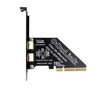 Hfgdnchva Carte D'Extension PCIe 4.0 X4 vers Oculink SFF8611/8612, Adaptateur PCIe 4.0 X8 vers Oculink SFF-8639 U.2 SSD pour Carte Graphique Externe, pour Win/Linux