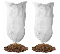 HFGDRH Housse Hivernage Plante Exterieur, Couverture végétale Hiver Couverture Chaude Arbre arbuste Plante Sac de Protection Contre Le Gel for Cour Plantes Jardin Petit Froid(60X80CM,1PC)