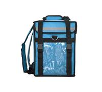 HFGDRH Sacs Pizza Isothermes pour Livraison, Serrure À L'épaule Anti-vol 40 litres Emptoir Imperméable Isolé Cabinet De Livraison Alimentaire Récipient Conteneur Cabine Réfrigération(Sky Blue)