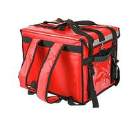 HFGDRH Sacs Pizza Isothermes pour Livraison, Serrure À L'épaule Anti-vol 40 litres Emptoir Imperméable Isolé Cabinet De Livraison Alimentaire Récipient Conteneur Cabine Réfrigération(Red)