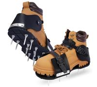 HFH Chaussures aérateur de gazon pour gazon, chaussures à pointes pour aération de pelouse (boucle)