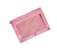 HFHungkeong Lot de 6 trousses à crayons avec œillets à 3 anneaux et fermeture éclair pour ranger stylos, règles, petits fournitures de bureau pour le bureau, les voyages, Couleur 5, mignon