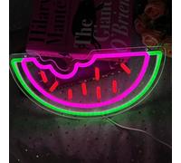 HFHungkeong Panneau néon pastèque LED - Applique murale - 35 x 17 cm - Acrylique - Pour fête